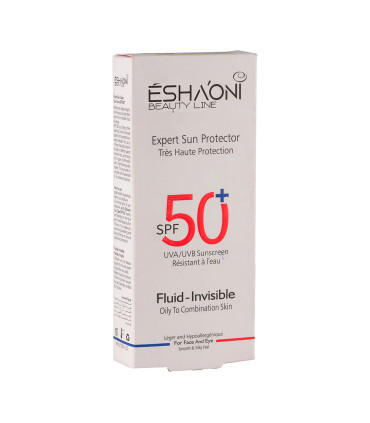 اشااونی کرم ضد آفتاب فلوئیدی بی رنگ چرب SPF 50 حجم 40 میل