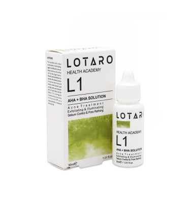 لوتارو محلول لایه بردار AHA + BHA SOLUTION ال1 حجم 30 میل