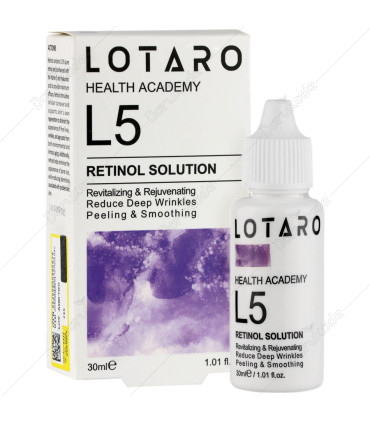 لوتارو محلول ضد چروک حاوی رتینول ال5 حجم 30 میل